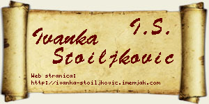 Ivanka Stoiljković vizit kartica